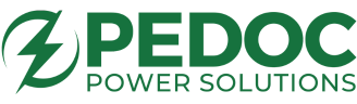 Pedoc Power Solutions Logo - Outdoor Power Pedestals 328x96