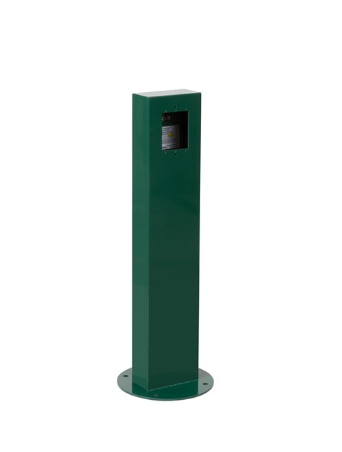 Standard 1-gang vertical pedestal with integral base