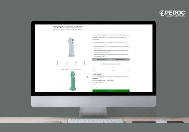 Pedoc power pedestal selection tool
